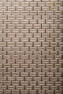 Wicker crisscross place matting vertical version