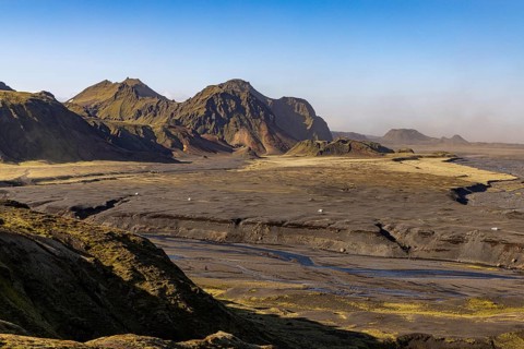Pakgil volcanic area, south coast, Iceland, Europe
