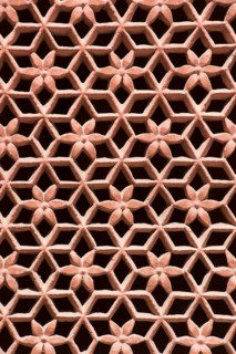 Lattice window, junagarh fort, bikaner, rajasthan, india, asia