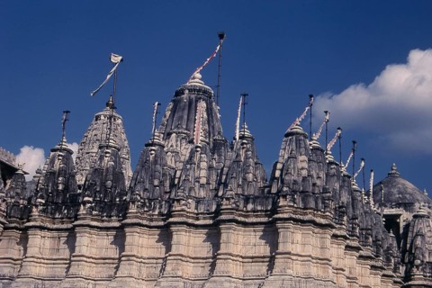 Jain Temple in Ranakpur, Rajasthan, India, Asia