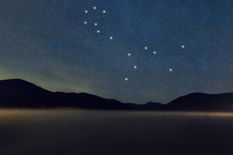 Cetus star constellation, Night sky, Cluster of stars, Deep space, Whale constellation