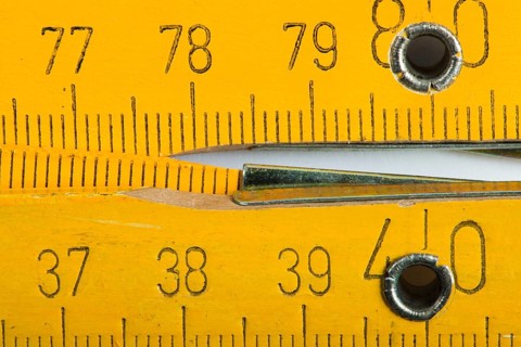 Construction meter close up background