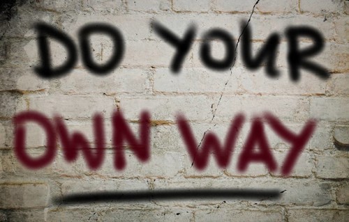 Do Your Own Way Concept
