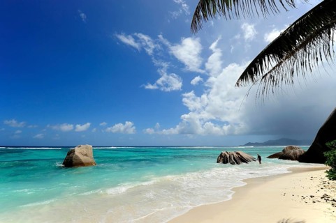Anse Source d'Argent beach, Union Estate National Park, La Digue Island, the Seychelles, Indian
