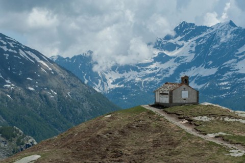 Mountain landscape, gran paradiso national, park, italy