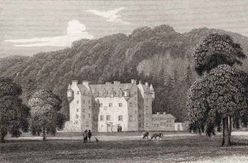 Castle Menzies, Weem, Perthshire, 19th century, from Modern Athens by Th. H. Shepherd