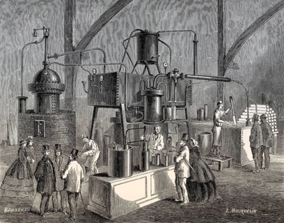 Ice cream maker, Great London Exposition, 1862, London, United Kingdom, Europe