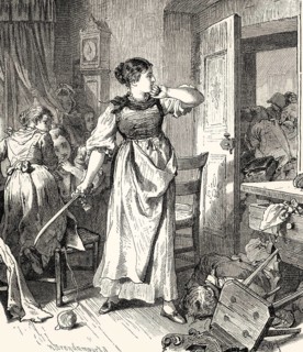 Scene from HERMANN AND DOROTHEA, an epic poem by Johann Wolfgang von Goethe