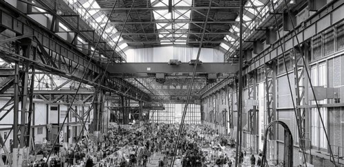 People visit and go shopping in the Great Market Hall on July in Budapest, Hungary. Great Market