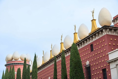 View of the Teatre-Museu Dalí in Figueras, Spain, Europe