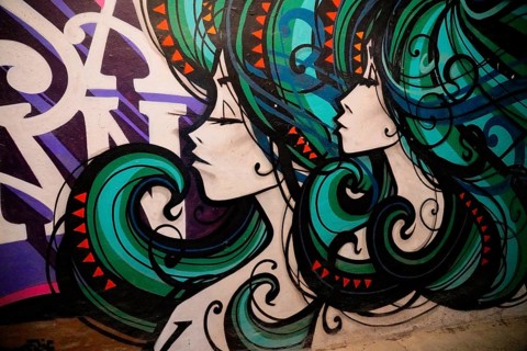 MAUSA VAUBAN, Museum of Urban Art and Street Art, Neuf-Brisach Fortress, France, Europe, Vivid