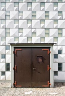 Built in 1963 by Walter and Rainer Blaich, Entrance, St., Sankt, Saint