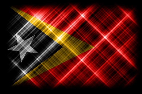 East Timor flag, national flag, modern flag background