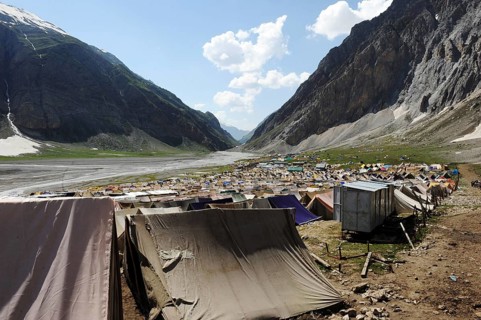 Sangam to holy cave, amarnath yatra, Jammu Kashmir, India, Asia