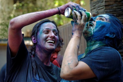 Girl celebrating holi festival MR#364