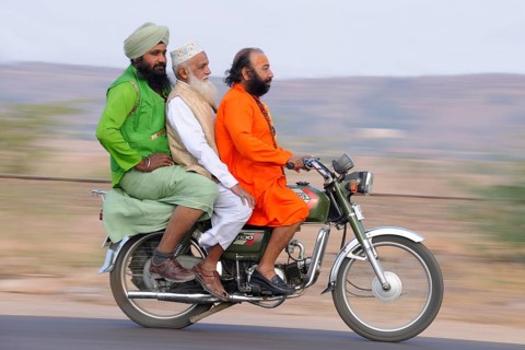Men on motorbike NOMR