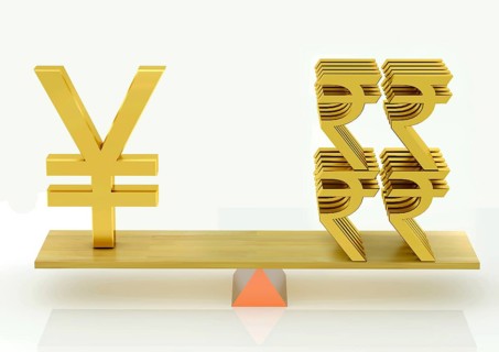 Balancing, chinese yuan and indian rupee, india, asia