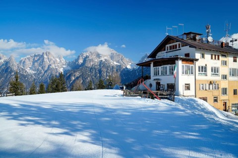 Rifugio Monte Agudo, AURONZO D'INVERNO, winter, ski, Dolomites, Auronzo di Cadore, Veneto Region,