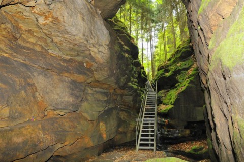 Devil's chamber, in Uttewalder Grund, Saxon Switzerland