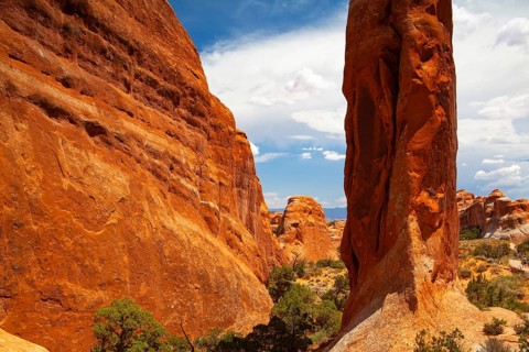 Arches National Park, Moab, Utah, USA. Bordered by the Colorado River in the southeast, it is known