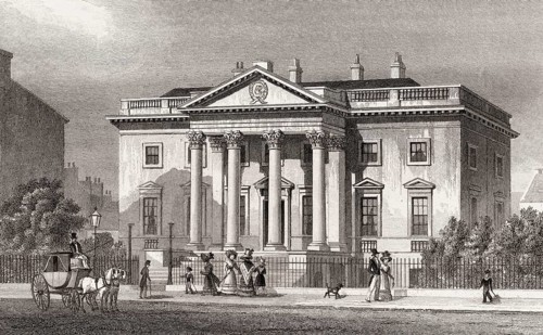 Old Physicians' Hall, George Street, Edinburgh, Scotland, 19th century, from Modern Athens by Th. H