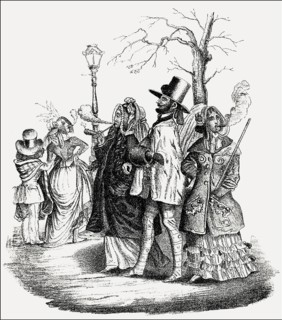 Caricature on female emancipation by J. J. Grandville, 1845