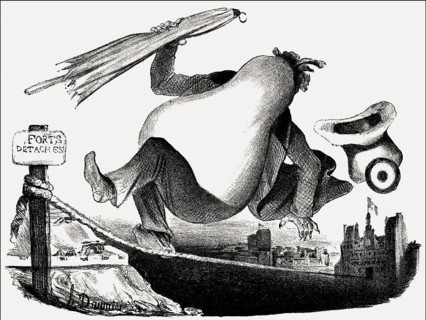 Caricature on Louis Philippe I, King of the French, by Honoré-Victorin Daumier, 1833