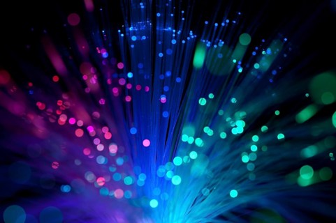 Multicolored optical fibers