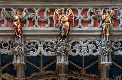 Constance, Minster, west gallery around 1516, angel