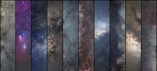 Space collage. Astronomy collage. Astrophotography collage. universe. Long exposure photography