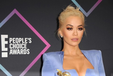 Rita Ora at the 2018 People's Choice Awards held at the Barker Hangar in Santa Monica, USA on