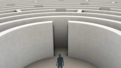 Symbolic image on the theme of challenge, hopelessness, etc