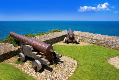 Ribadesella la Guia canon in Asturias of Spain