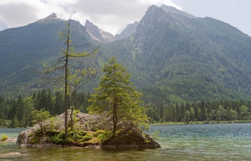 Hintersee near Ramsau, Berchtesgaden, Alps, Bavaria, National Park