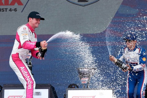 INDYCAR Series driver, KYLE KIRKWOOD (27) of Jupiter, Florida, wins the Big Machine Music City