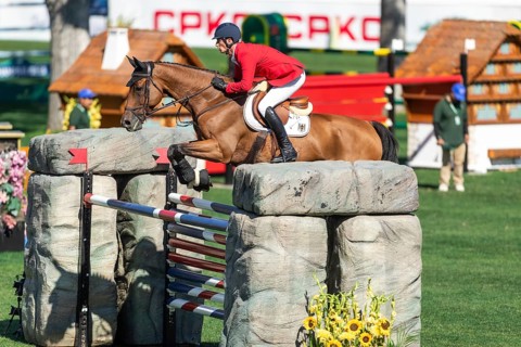 Calgary, Canada, Sept., 7, 2024. Daniel Deusser of Germany, riding Gangster VH Noddevelt compete in