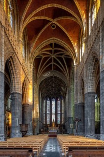 Liège, Liege, Basilica of St Martin (Basilique Saint-Martin), view to the east