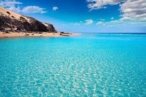 Jandia beach Mal Nombre Fuerteventura at Canary Islands of Spain