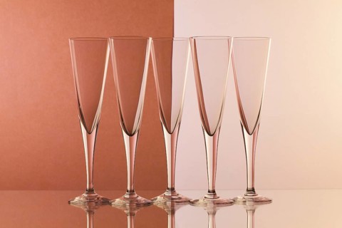 Glasses of water on the glass table