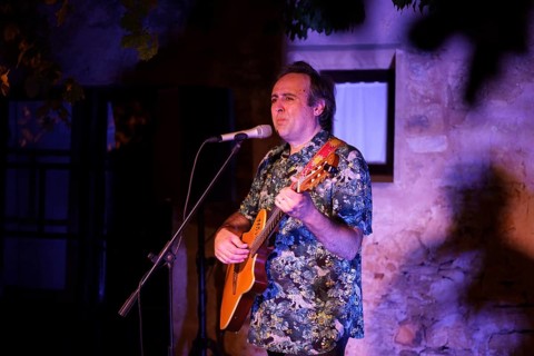 Roger Mas performance, Clastra de Son Amer, Es Llombards - Santanyí, Majorca, Balearic Islands,