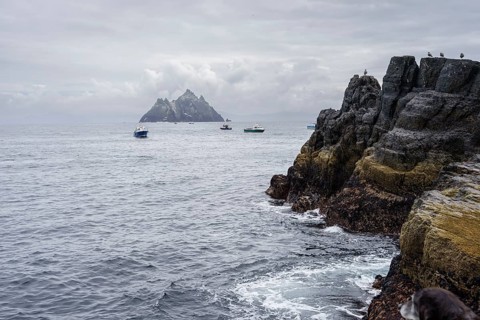 Visitor disembarkation port, Skellig Michael island, Mainistir Fhionáin (St. Fionan?s Monastery),