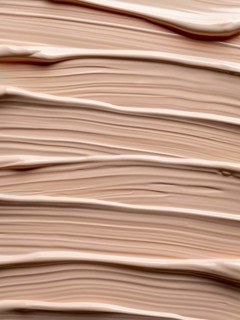 Aesthetic texture of nude liquid foundation. Bb-cream or beige liquid foundation, natural cosmetic