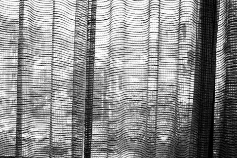Curtain inside Van Gogh Museum Amsterdam Netherlands Holland 1986