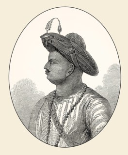 Tipu Sultan, Tiger of Mysore, 1750 – 1799, ruler of the Kingdom of Mysore
