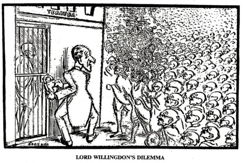 Lord Willingdon Mahatma Gandhi in Yerwada Prison thousands Gandhi by Shankar, India, Asia, 1933,
