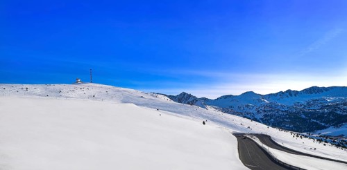 Andorra Pas de la Casa resort in Grandvalira sector at Pyrenees mountains