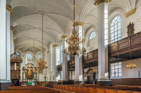 Church of the Holy Ghost is one of the oldest churches in Copenhagen, Denmark. Interior