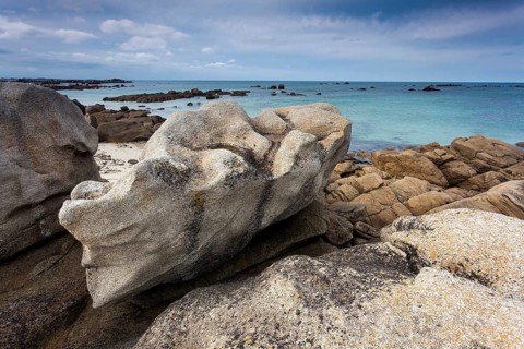Beach of Rochers in Meneham, Kerlouan, Brittany, France, Europe