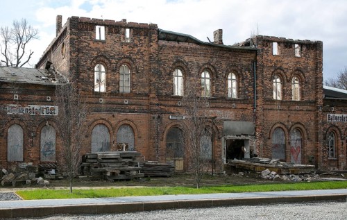 Ballenstedt East Harz district ruinous station building picture no. 1508 on the disused