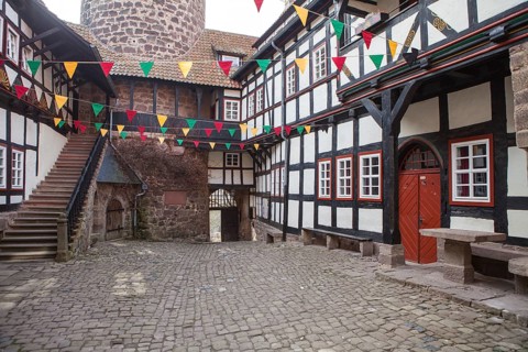 Ludwigstein Castle, near Werleshausen, Werra-Meißner-Kreis, Hesse, Germany, Europe